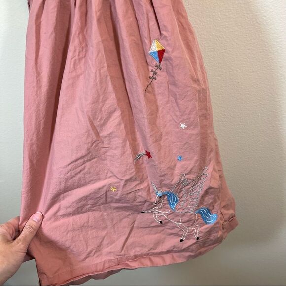 ✨ Hanna Andersson Apron Dess in Pink Shadow Girl’s 10 - Picture 6 of 15